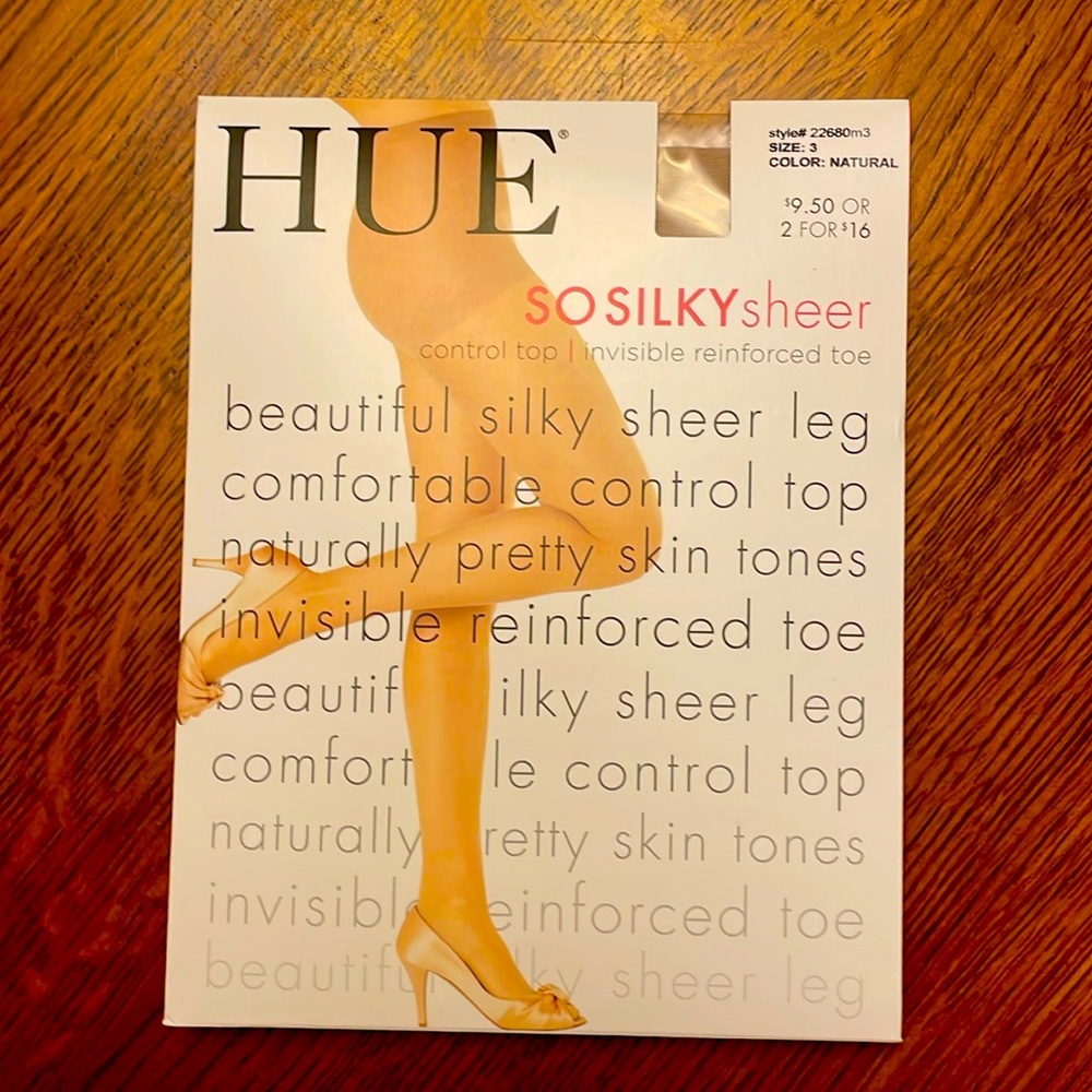 Hue So Silky Sheer Hosiery - natural NWT